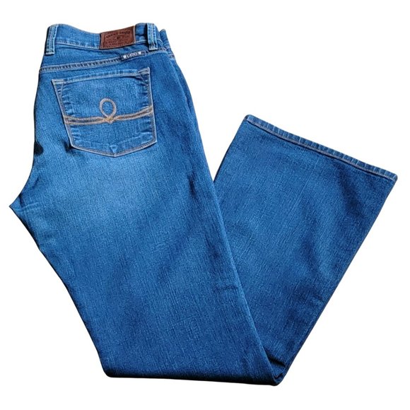 Lucky Brand Jeans Sofia Bootcut Dark Blue Size 12 US (or 31 waist) (GUC) - Picture 2 of 6